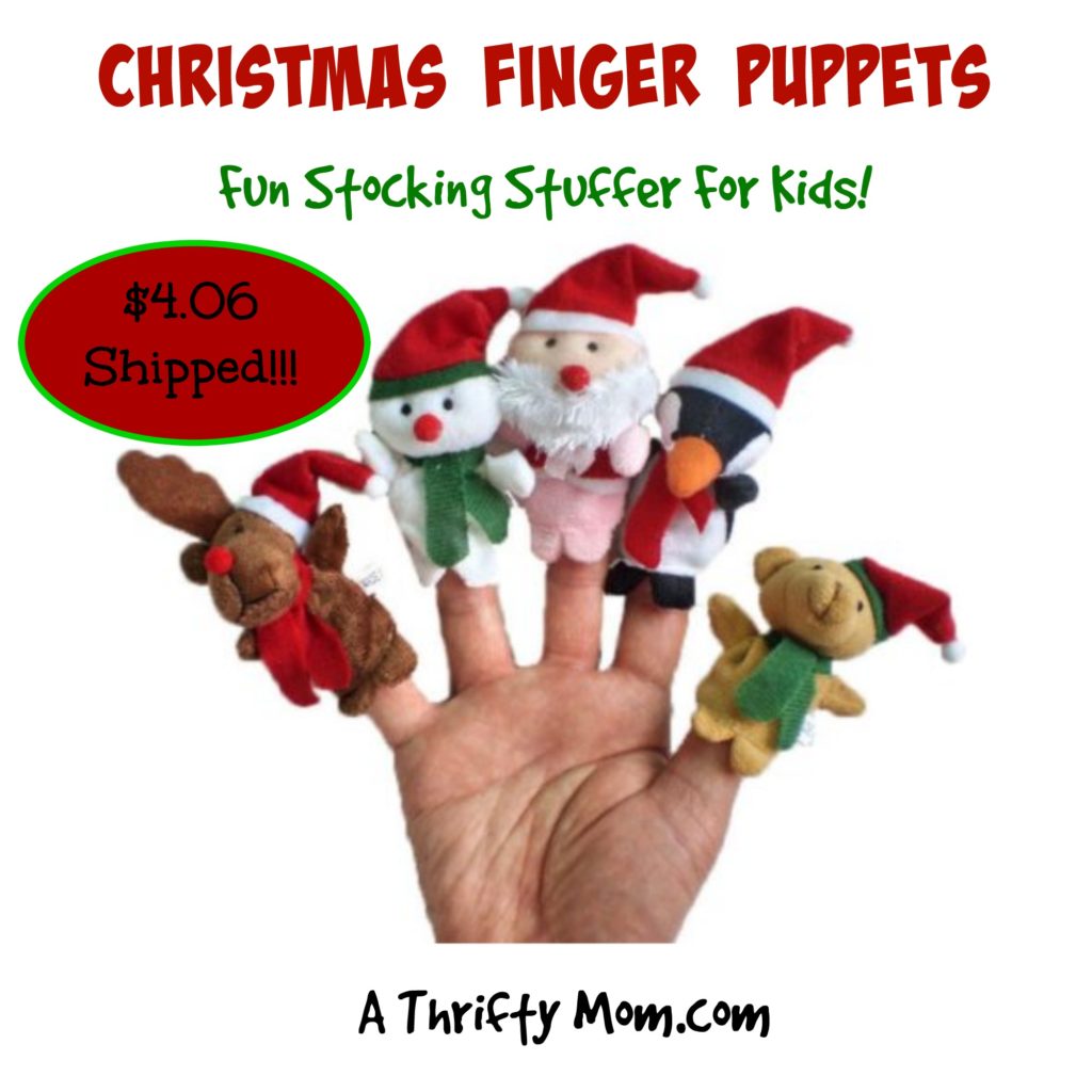 Christmas Finger Puppets $4.06 Shipped!  #FunForKids #StockingStuffer