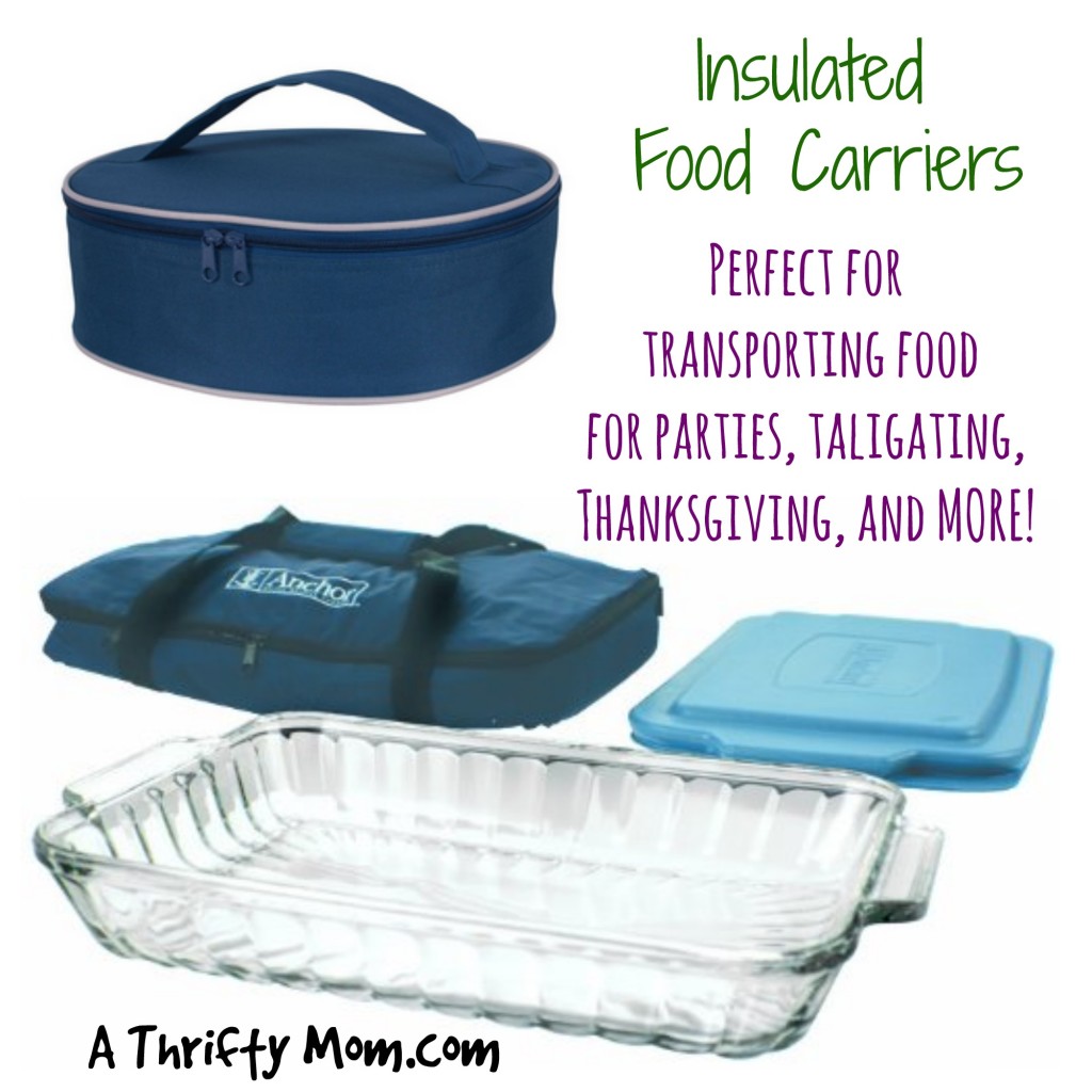 Insulated Food Carriers – How To Transport Hot Food to Parties, Tailgating,  Thanksgiving – A Thrifty Mom