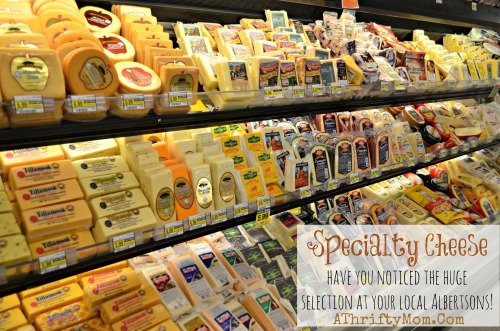 specialty Cheese section at  Albertsons