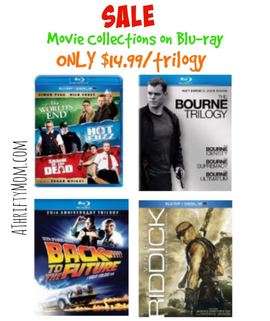 Movie Collections on Blu-ray Now on Sale - $14.99 per trilogy #GiftIdeas #StockingStuffers