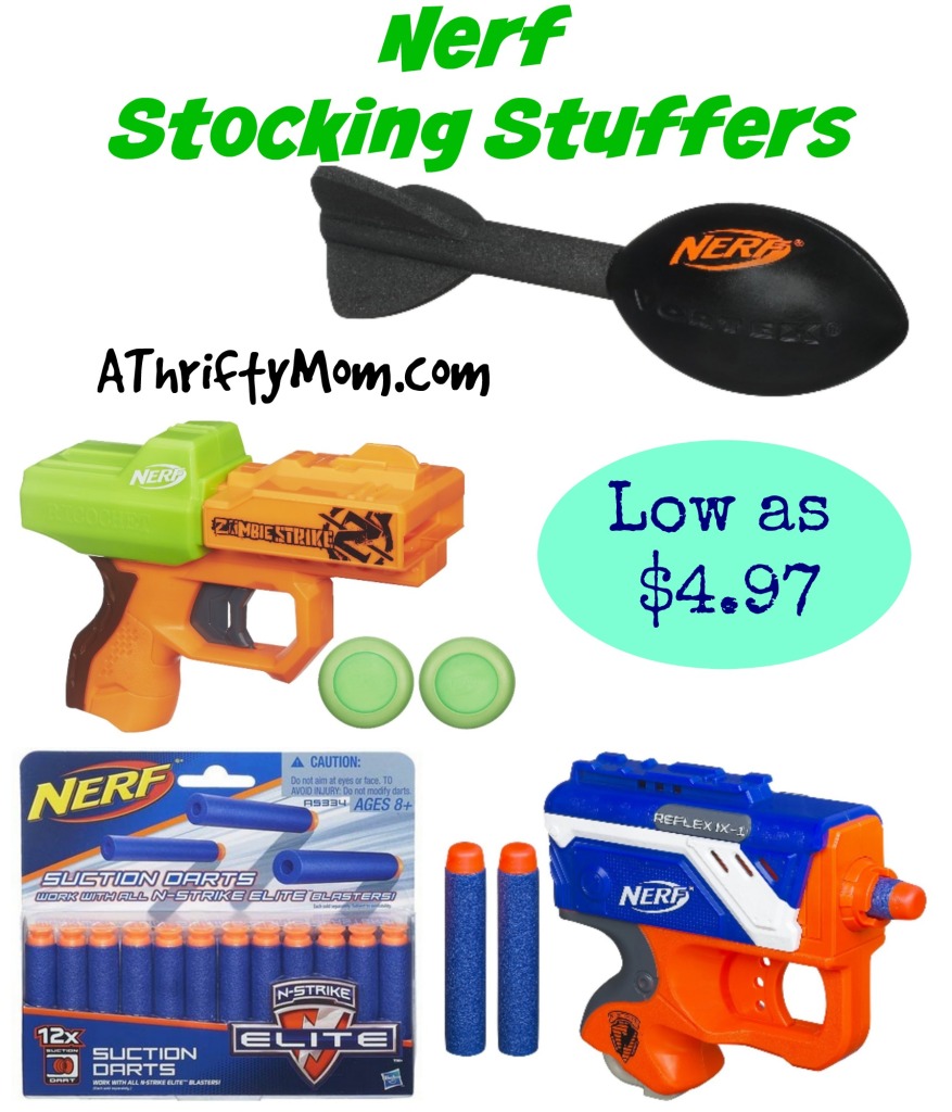 Nerf Stocking Stuffers low as $4.97 #GiftsForKids #StockingStufferForGuys