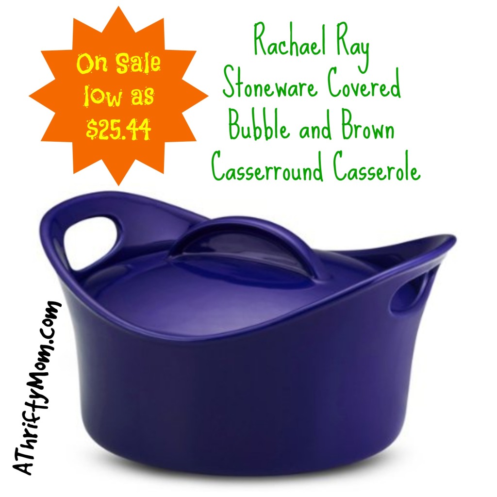 Rachael Ray Stoneware Covered Bubble and Brown Casserround Casserole - On Sale Low as $25.44 #GiftIdea #WeddingGift
