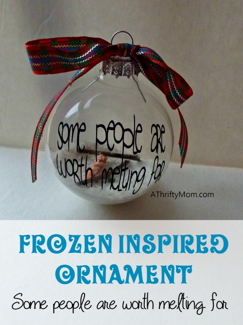 Frozen Inspired Ornament, Melted Olaf ~ DIY Christmas Craft