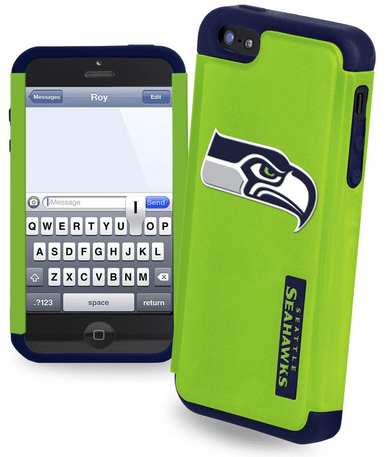 Seattle Seahawks - NFL Dual Hybrid iPhone 5, 5s Rugged Phone Case #SuperBowl