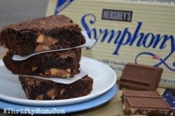 Symphony Toffee Candy Bar Brownie Recipes, easy ways to jazz up a plain brownie recipe, super bowl food, football food