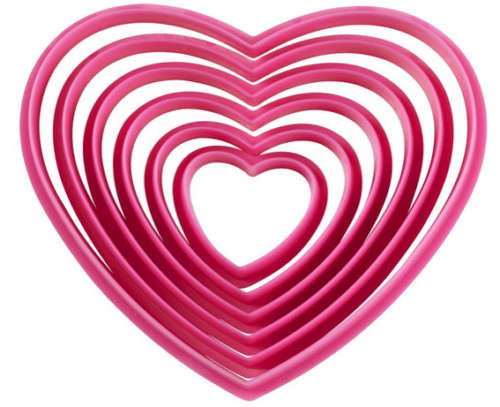 Wilton Nesting Heart Cookie Cutters #Valentine'sDay #Baking #Cookies