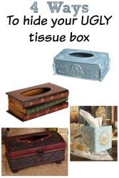 Kleenex or tissue box cover, storage for that ugly kleenex box, BOOKs or STUDY room decor