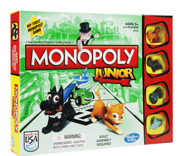 Monoply Junior Board Game for kids #GameNight #FamilyGames