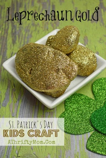 St Patricks Day Crafts For kids, Easy to make DIY Pot of golf rocks. Perfect for preschool and older, school craft