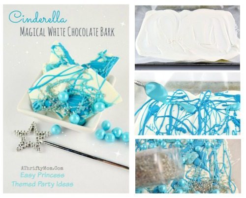 Cinderella Party Ideas, Princess Bark, Have Courage and be Kind, Recipe DIY ideas for Disney Princess themed Birthday Party treat ideas