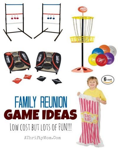Family reunion or summer picnic game ideas, they are lots of fun but LOW COST perfect for small or large groups, easy game ideas