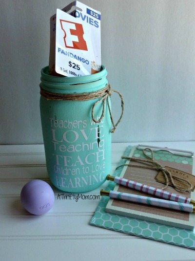 mason jar teacher gift idea, chalk paint, mason jar, teacher gift, gift idea, teacher appreciation