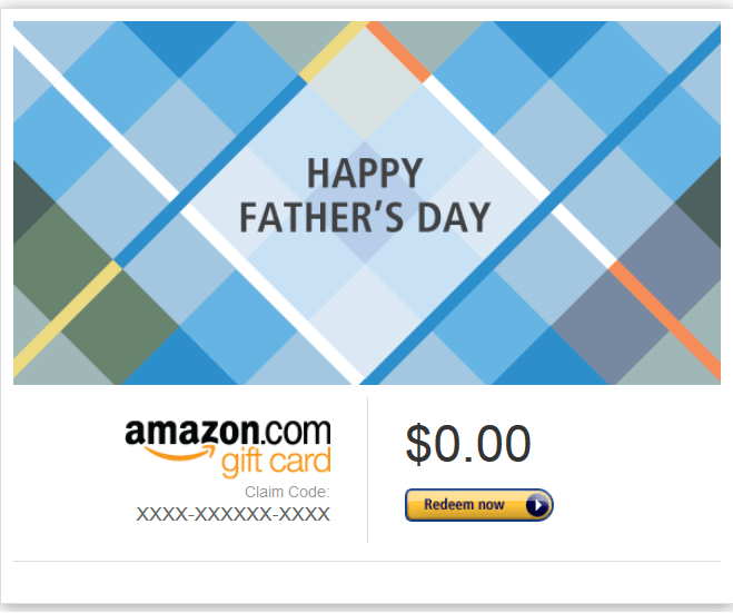 Amazon Gift Card Father's Day