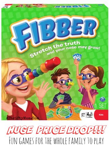 Fibber fun games to play with children, silly low cost games for kids