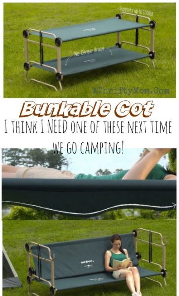 Portable Bunk Beds, Camping hacks that will change your life, Bunkable cot perfect for living or camping in small spaces