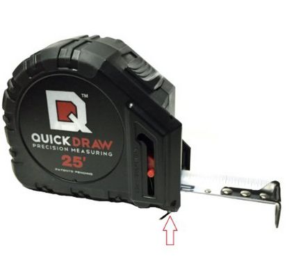 quickdraw marking measuring tape, great tool, smart tool, best invention, great gift for a builder, smart gift idea