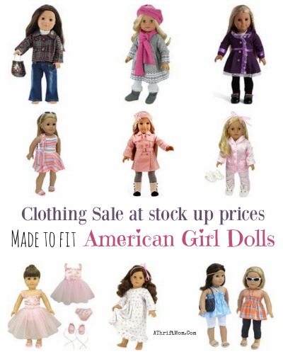 American Girl Doll Clothes at a fraction of the price, gift ideas for little girls who love AG Dolls stock up prices on these outfits, just in time for Christmas