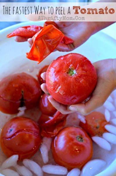 How to peel a tomato in seconds, Fastest and easiest way to peel a tomato, perfect for canning or making salsa, Popular Kitchen hacks you will want to remember