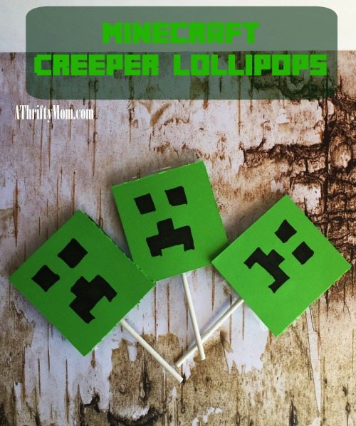 Minecraft Creeper Lollipops