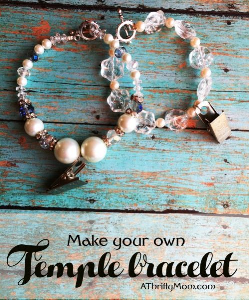 temple bracelet, lds, lds crafts, super saturday craft ideas, temple, bracelet, jewelry, diy jewelry, tutorial, jewelry tutorial