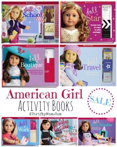 American Girl  Activity Books sale, gift ideas for 18 inch dolls american girl