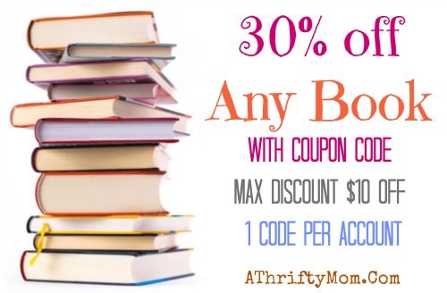 amazon coupon code save 30 percent off any book
