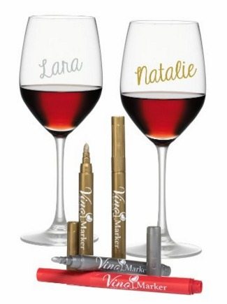 wine glass markers, great for a party, keep track of your drink, party markers, drink markers