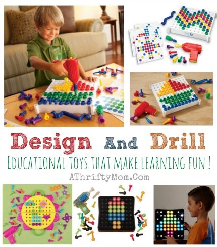 Design and Drill fun educational toys that make learning fun, my kids would LOVE this, why is this the first time I have seen this, Christmas gift ideas for kids
