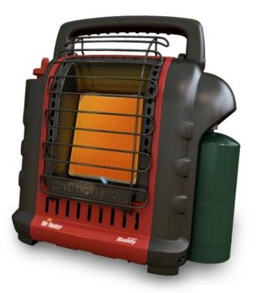 Mr Buddy portable heater, power outage, camping, heater, outdoors, be prepared