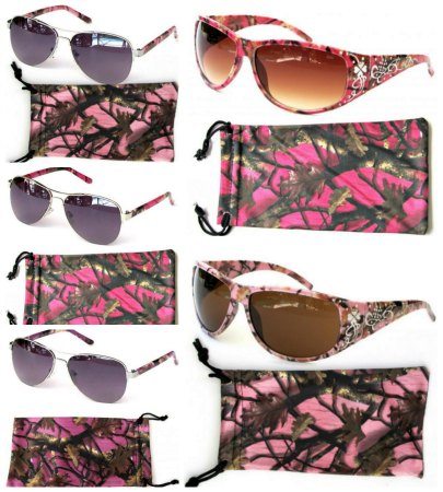 Pink Camo Sunglasses
