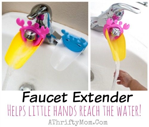 Faucet Extender helps little hands reach the water, must have for little ones