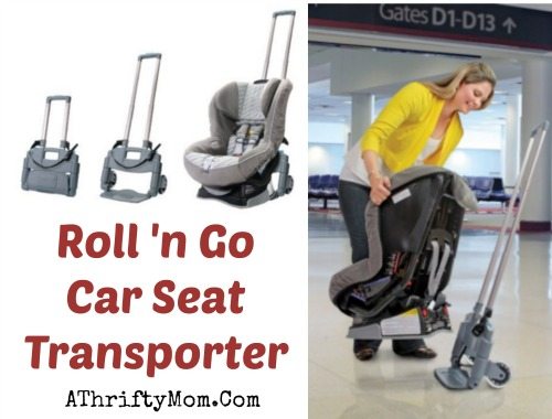 How to travel with kids, travel hacks, Roll 'n Go Car Seat Transporter