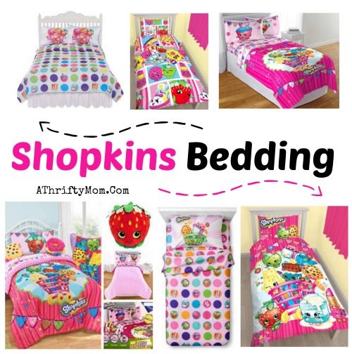 Shopkins bedding is a perfect Birthday Party gift idea for your little Shopkins fan, lots of different options ofr all price ranges