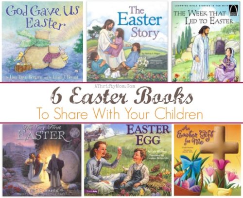 Easter Books for kids, Easter Basket treat ideas that are NON sugar, christian Easter books