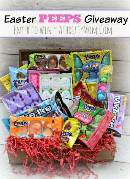 Peeps Giveaway, Discount coupon code for peeps, enter to win a package filled with EVERY Peeps you could ever want