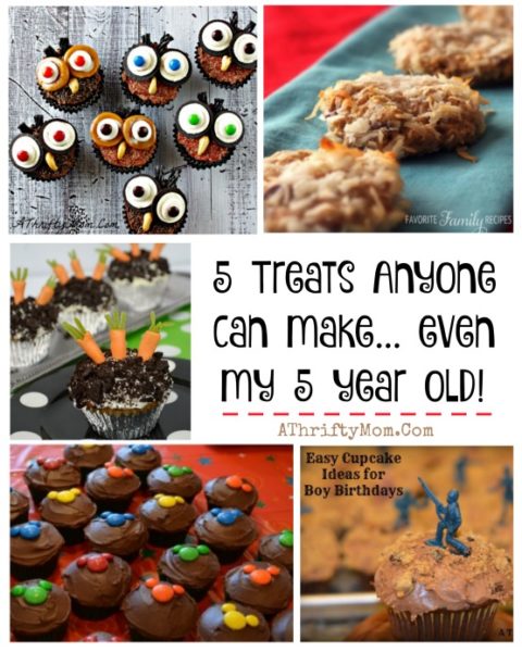 kid recipes, easy desserts that anyone can make, easy recipes for birthday parties, cute cupcake ideas