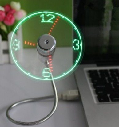 led clock fan, gift idea, usb, men gifts, gifts for her