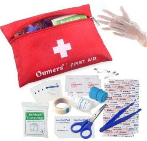 first aid kit, portable, travel, emergency, be prepared, emergency preparedness, hiking, camping, outdoors, glove box