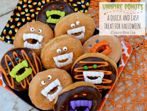 vampire-donuts-a-quick-and-easy-treat-for-halloween-last-minute-halloween-party-food-easy-halloween-recipes-desserts-for-halloween-parties