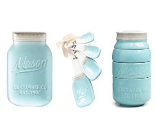 Mason jar kitchen accessories