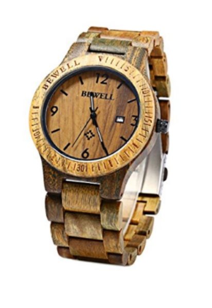 Wood wrist watch