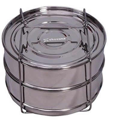 Stackable electric pressure cooker pans