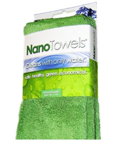 Nano towels clean with only water