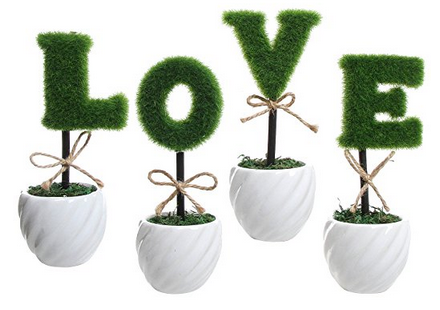 LOVE Plant Letter Decoration 