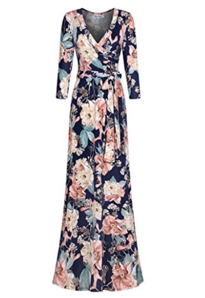 Floral maxi dress for spring