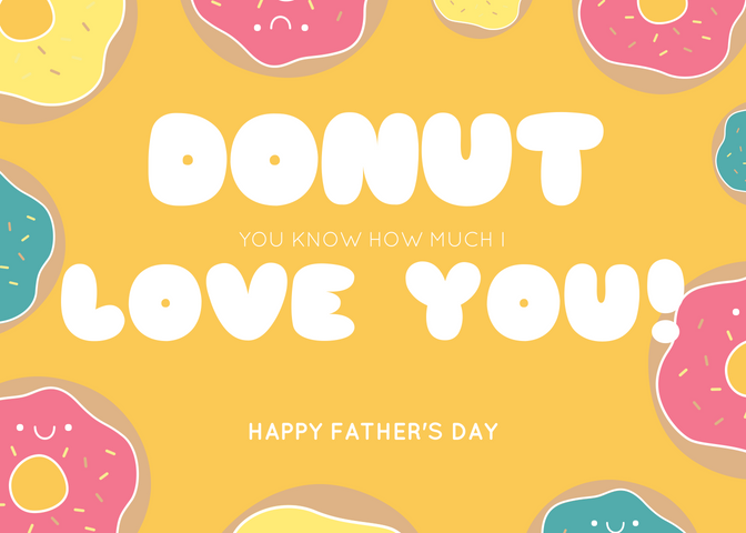 Donut Father's day card