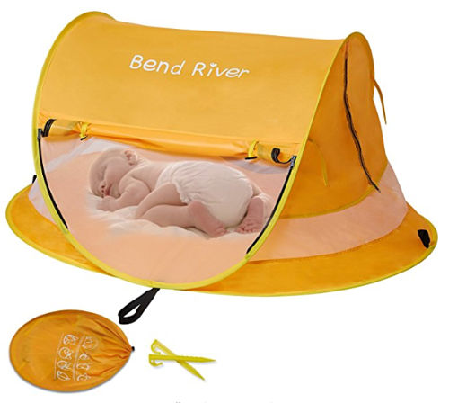 Pop up travel bed for baby