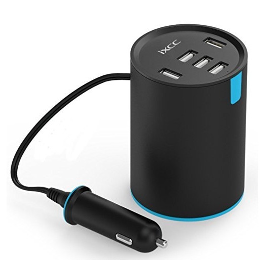 5 port travel device charger