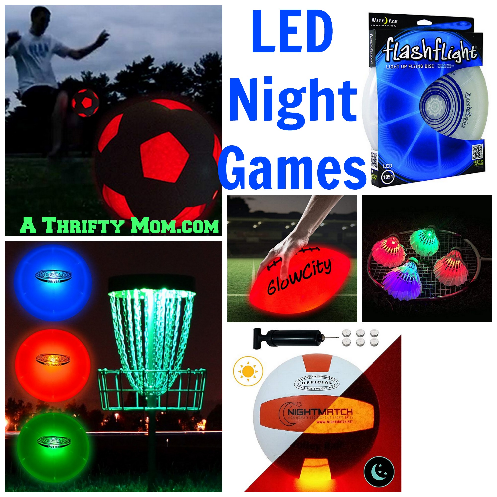 Glow In The Dark Football New In Box Details about   Outdoor Games At Nighr 