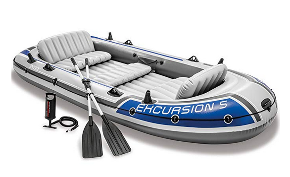 5-Person Inflatable Boat Set 
